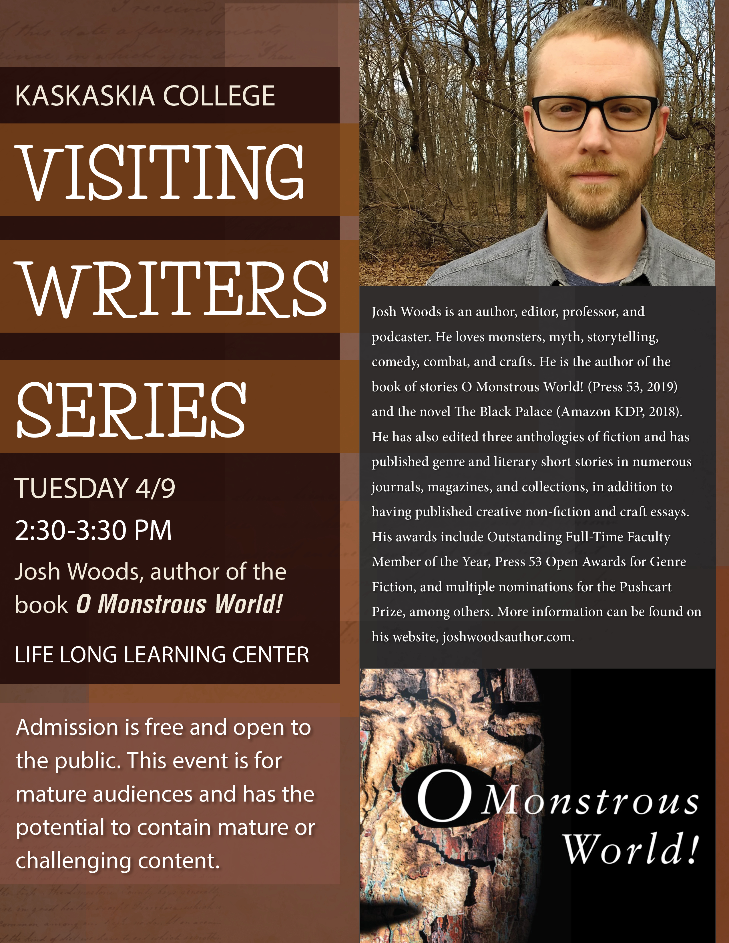 Visiting writers series JOSH WOODS